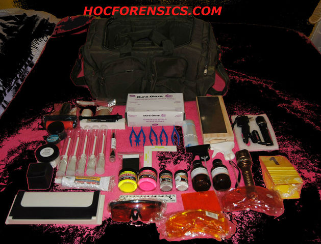 Kit de recoleccion de huellas latentes.